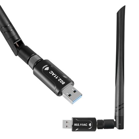 SANOXY 1200Mbps Wireless USB Wifi Adapter Dongle Dual Band 2.4G/5GHz w/Antenna 802.11AC PPT-193811397997